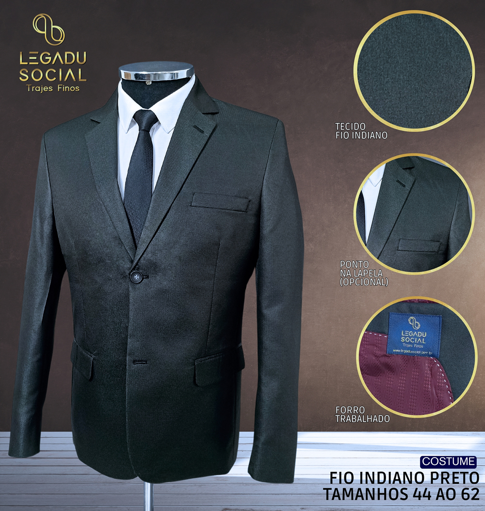Costume Fio Indiano Preto