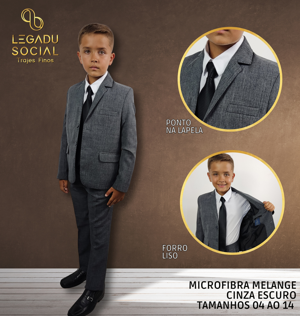 Microfibra Infantil Gabardine Preto